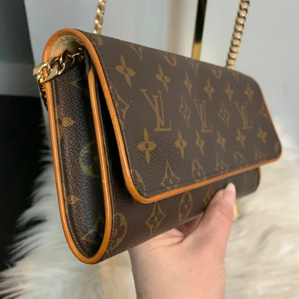 1999 authentic Louis Vuitton Twin Pochette GM crossbody w free chain - Picture 8 of 16